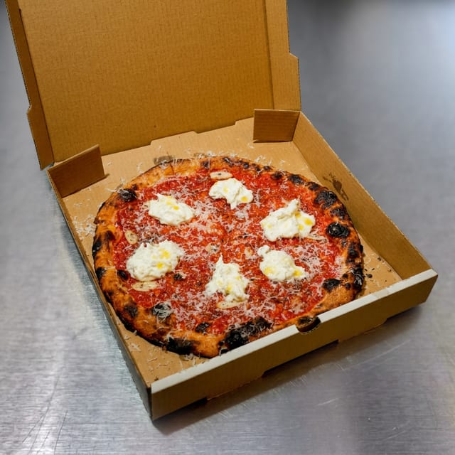 Small Tomato Stracciatella Pie.