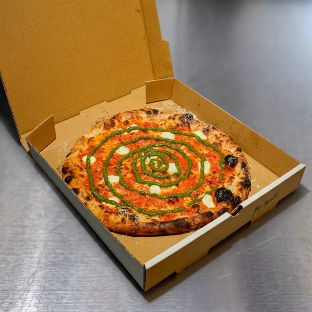 Small Vodka Pesto Pie.